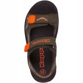 Calzado Kappa Pure K Jr 260594K 3144 naranja verde 1