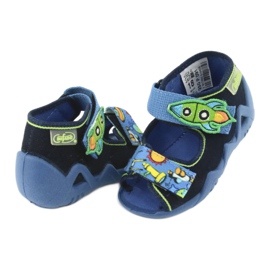 Pantuflas infantiles befado 250P091 azul marino 4