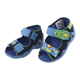 Pantuflas infantiles befado 250P091 azul marino 3