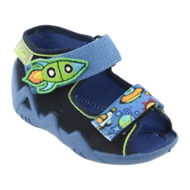 Pantuflas infantiles befado 250P091 azul marino 1