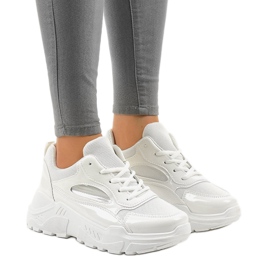 Calzado deportivo blanco de moda MS381E-9 1 Calzado deportivo blanco de moda MS381E-9 1