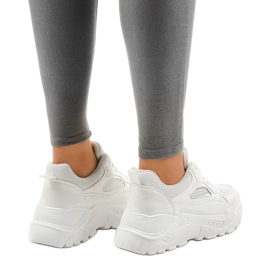 Calzado deportivo blanco de moda MS381E-9 3