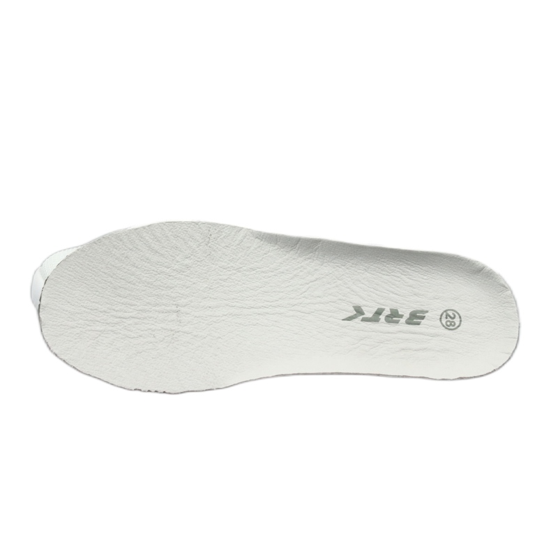 Zapatos deportivos inserto de cuero Bartek 78213 blanco 5