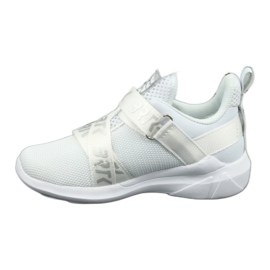 Zapatos deportivos inserto de cuero Bartek 78213 blanco 2