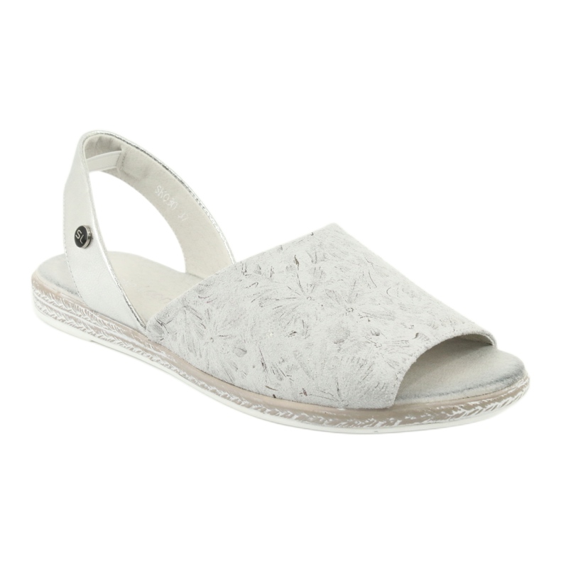 Sandalias de mujer gris / plateado Sergio Leone SK030 1