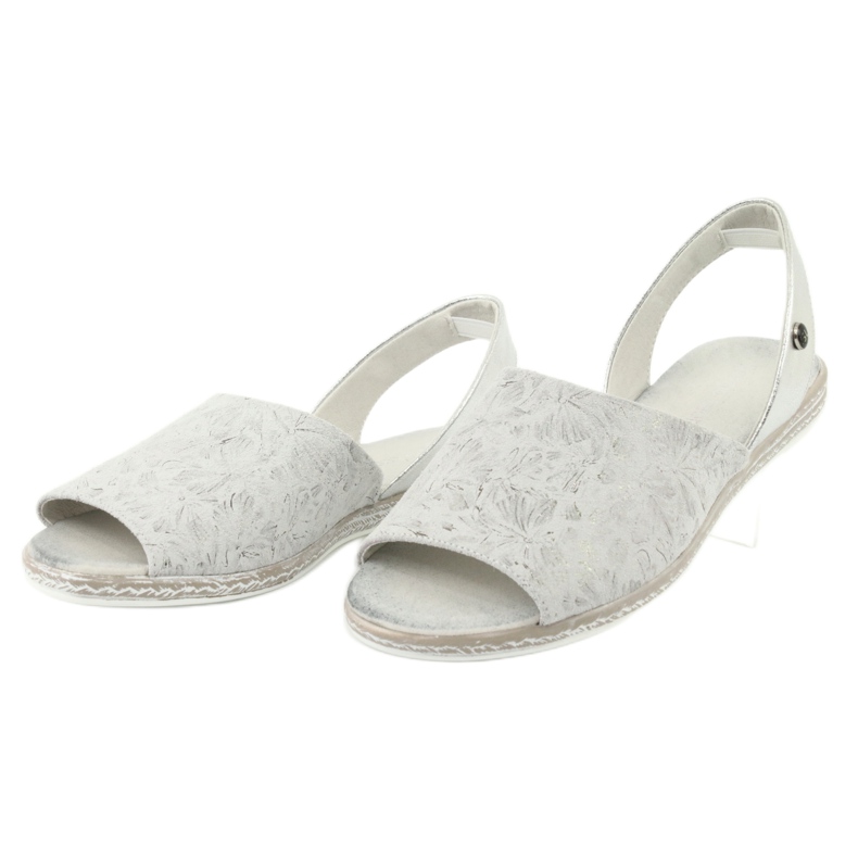 Sandalias de mujer gris / plateado Sergio Leone SK030 3