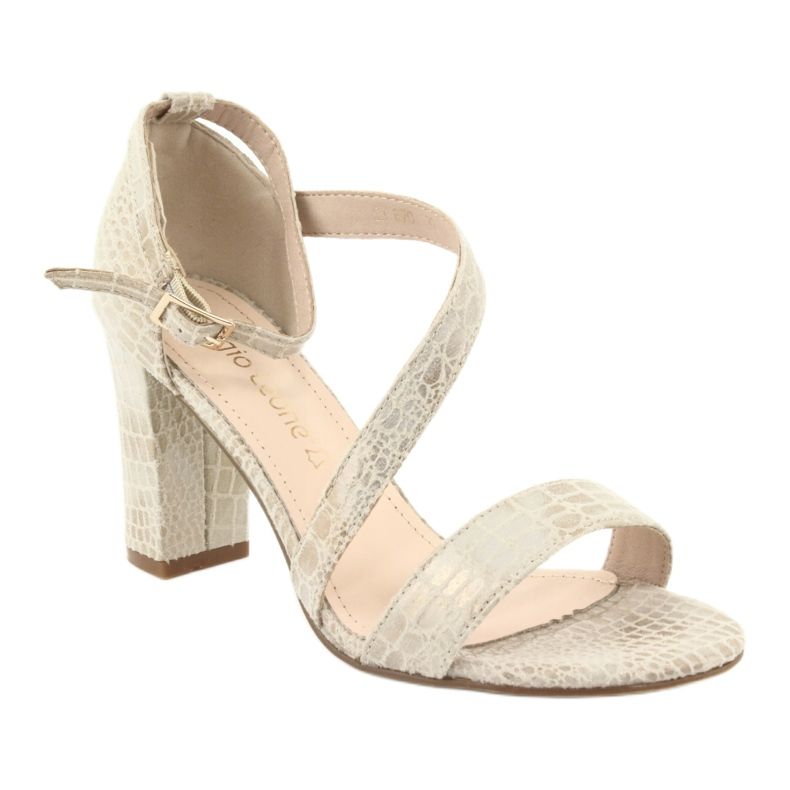 Sandalias romanas Sergio Leone SK870 beige dorado 3