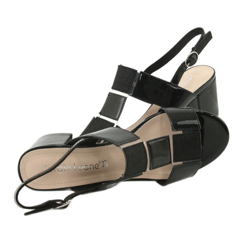 Sandalias de tacón Sergio Leone SK910 negro 7