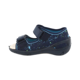 Calzado infantil befado pu 065P131 azul marino azul verde 2