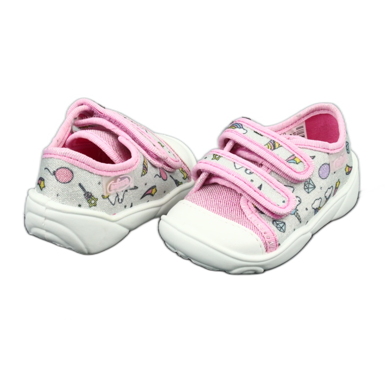 Calzado infantil befado 907P115 rosado gris multicolor 2