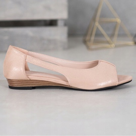 Bailarinas VINCEZA Open Toe beige 3