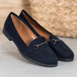 Miss Laura Zapatos de ante azul marino 1