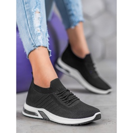 SHELOVET Zapatos textiles negros en la plataforma 1 SHELOVET Zapatos textiles negros en la plataforma 1