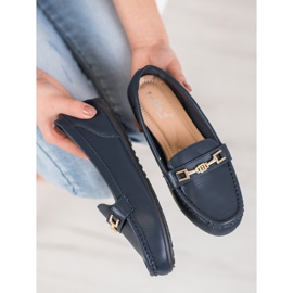Fama Mocasines azul marino elegantes 4