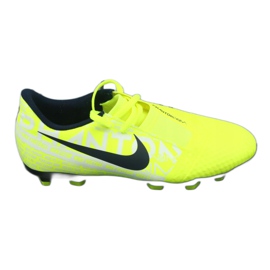 Zapatos de fútbol Nike Phantom Venom Academy Fg Jr AO0362-717 amarillo 1