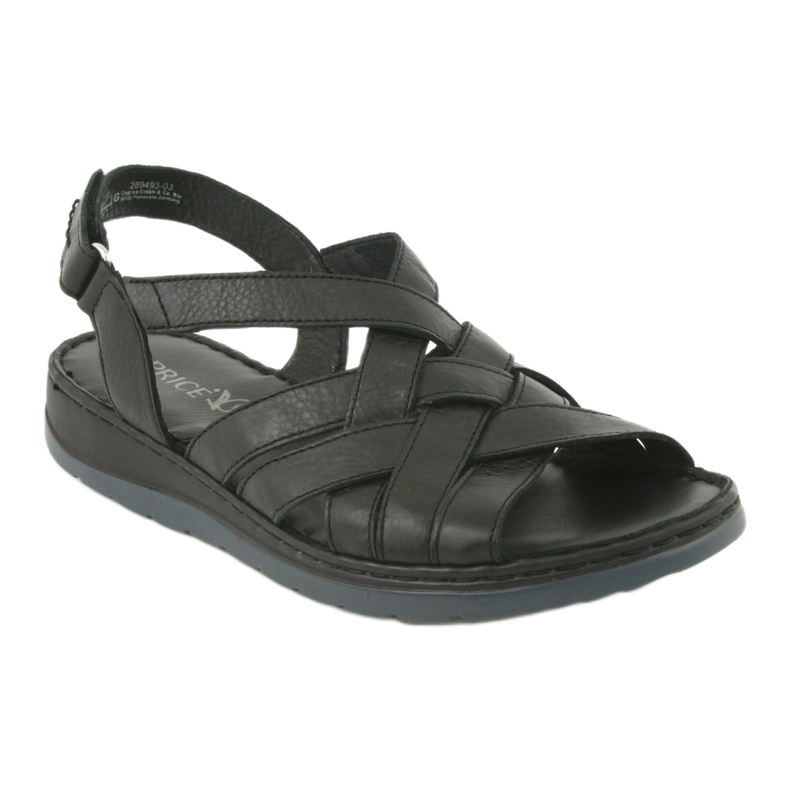 Sandalias confort piel Caprice 28152 negro 1