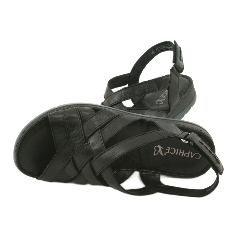 Sandalias confort piel Caprice 28152 negro 5