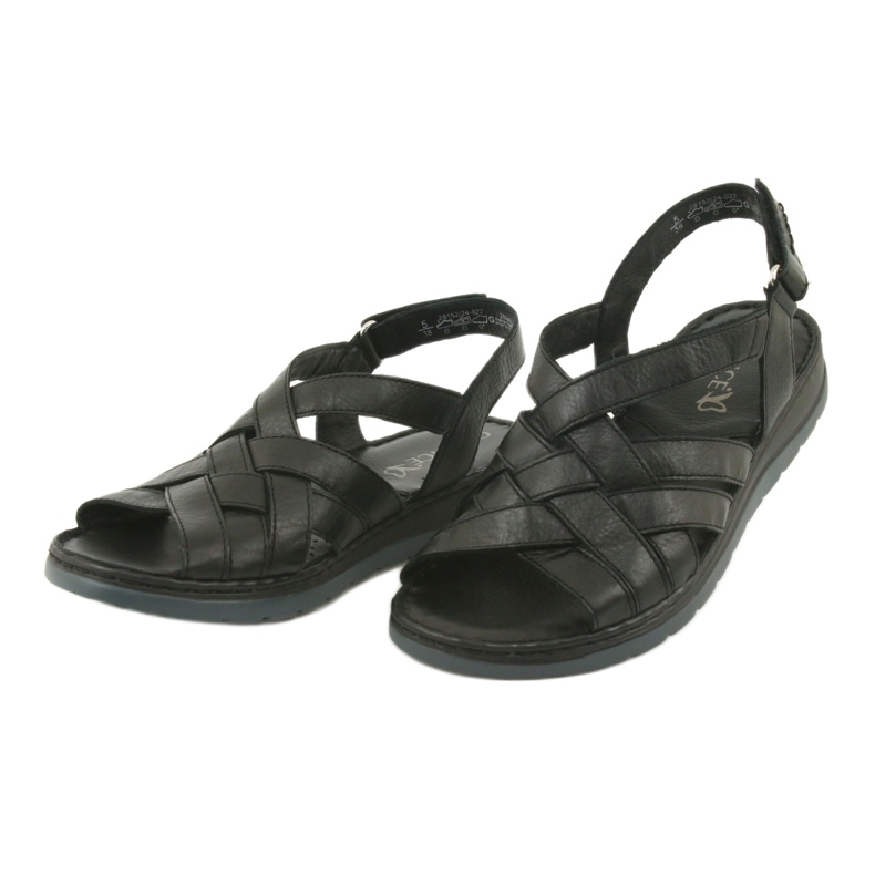 Sandalias confort piel Caprice 28152 negro 3