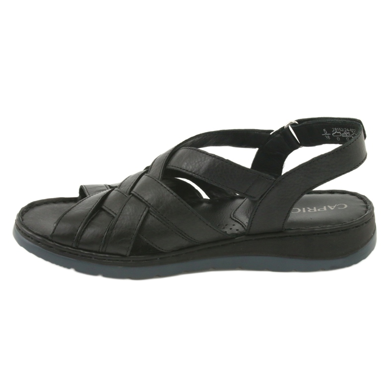 Sandalias confort piel Caprice 28152 negro 2