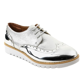Zapatos Jazz Plateados Lacados TL-61 plata 1