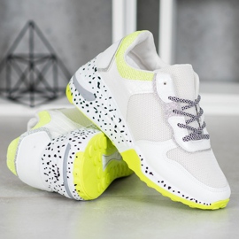 SHELOVET Zapatillas con malla blanco 1