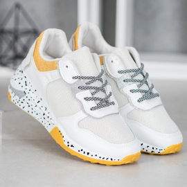 SHELOVET Zapatillas con malla blanco 2 SHELOVET Zapatillas con malla blanco 2