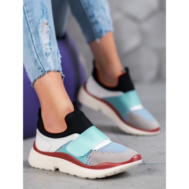 Sweet Shoes Zapatos deportivos ligeros con velcro multicolor 4