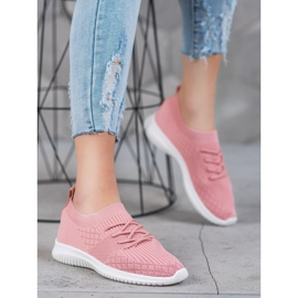 SHELOVET Calzado deportivo calado rosado 3