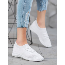SHELOVET Calzado deportivo calado blanco 2