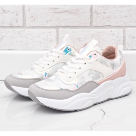Zapatillas deportivas de mujer blancas C9218 blanco 3