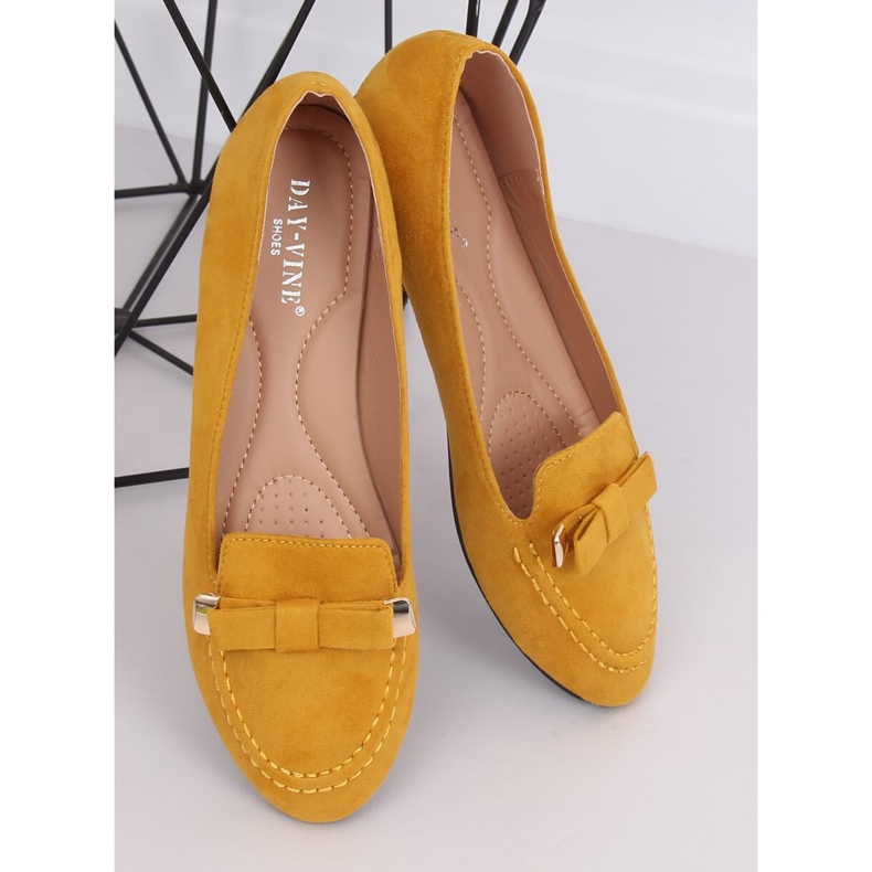 Mocasines de mujer miel 2S2018-27 Amarillo 1