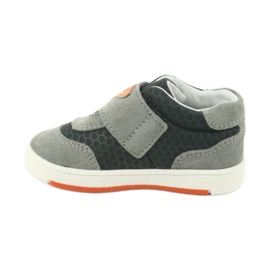 Niños de velcro zapatos deportivos de cuero gris bartek 2