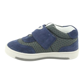Bartek Zapatos deportivos de cuero azul para bebés gris 2
