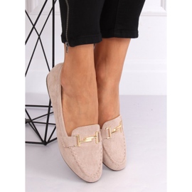 Mocasines beige mujer 99-13A Beige marrón amarillo 5