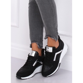 Zapatillas de cuña negras YL-33 Black negro amarillo 4