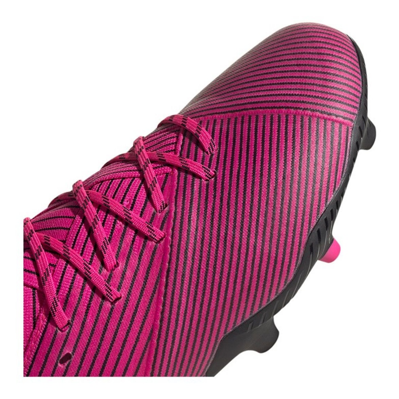 Botas de fútbol adidas Nemeziz 19.1 Fg Jr F99956 , rosado violeta 1