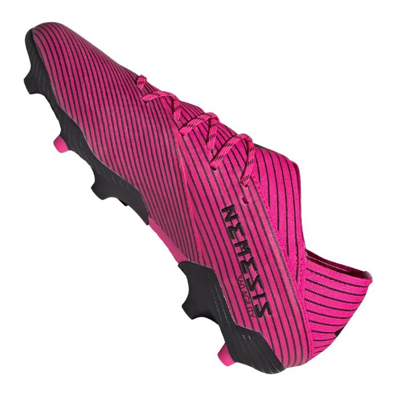 Botas de fútbol adidas Nemeziz 19.1 Fg Jr F99956 , rosado violeta 2