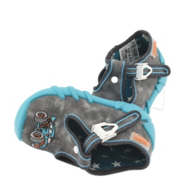 Calzado infantil befado 110P314 azul gris 4