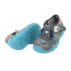 Calzado infantil befado 110P314 azul gris 3