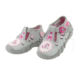 Calzado infantil befado 110P359 rosado gris 3