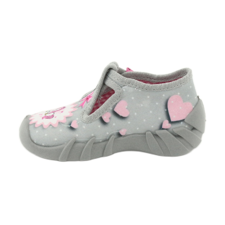Calzado infantil befado 110P359 rosa gris 2