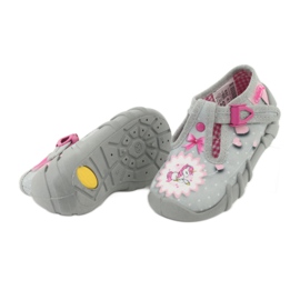 Calzado infantil befado 110P359 rosado gris 4