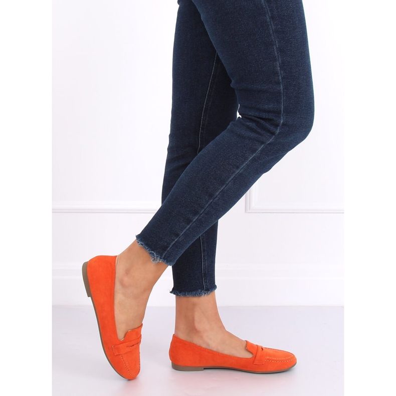 Mocasines de mujer naranja 3900 naranja 2