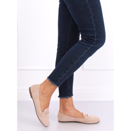 Mocasines de mujer beige 3900 Beige 3