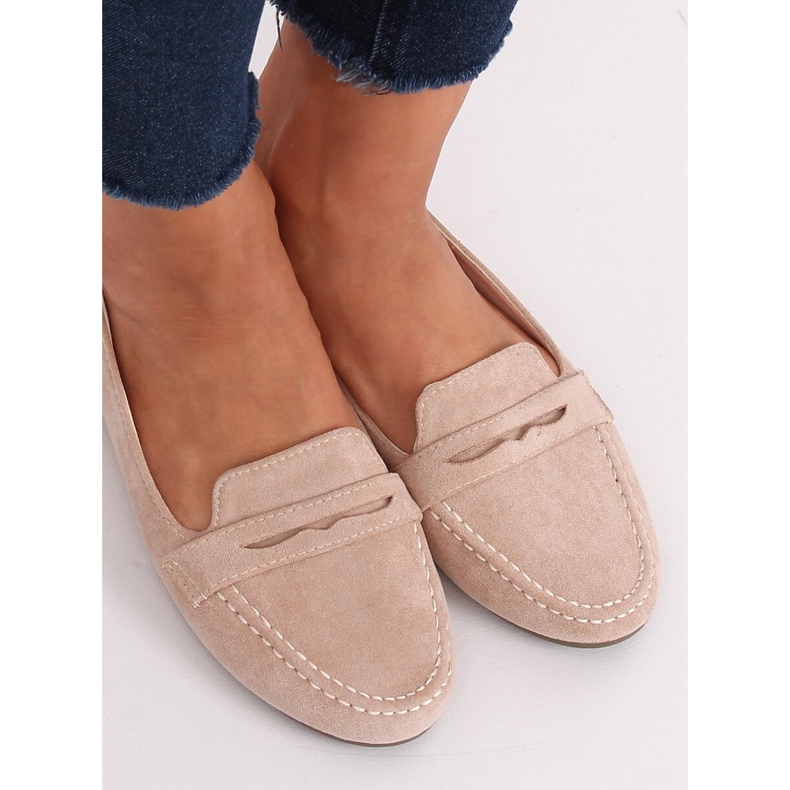 Mocasines de mujer beige 3900 Beige 1
