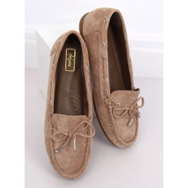 Mocasines de mujer beige oscuro RND / AW20 / 017 Taupe marrón 1