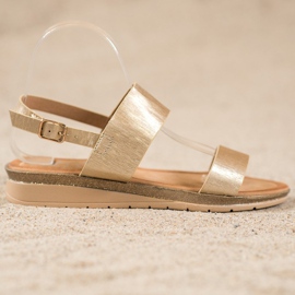 Small Swan Sandalias doradas brillantes dorado 4