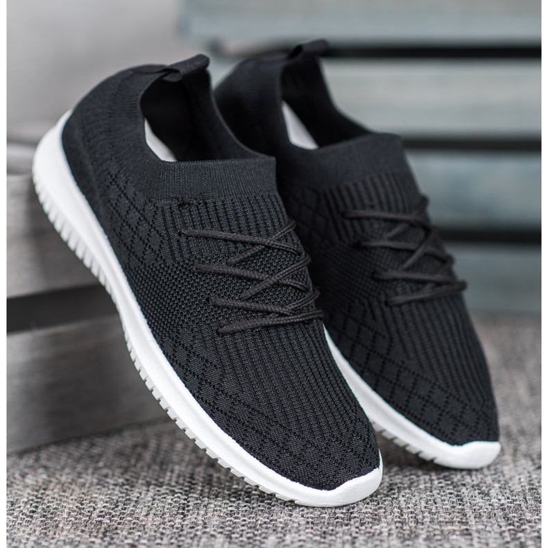 SHELOVET Calzado deportivo calado negro 1