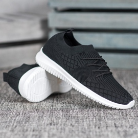 SHELOVET Calzado deportivo calado negro 2