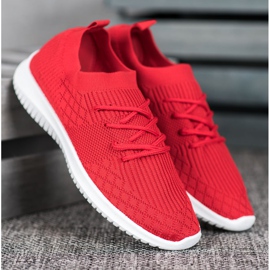 SHELOVET Calzado deportivo calado rojo 1